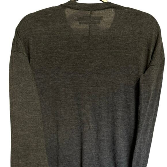 AllSaints Novara Jumper Dress Sweater Wool Pullover Cutout Charcoal Gray Size XS - Picture 7 of 12